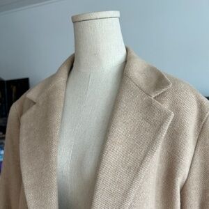 OAK + FORT BLEND WOOL UNISEX BLAZER-$80